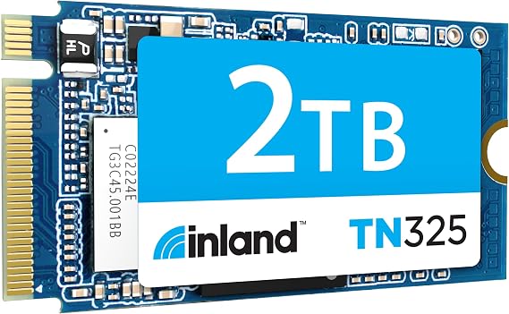 INLAND M.2 2242 2TB SSD NVMe PCIe Gen 3x4 Internal Solid State Drive 3D NAND TLC Read/Write Speed Up to 2400/2100MB/s