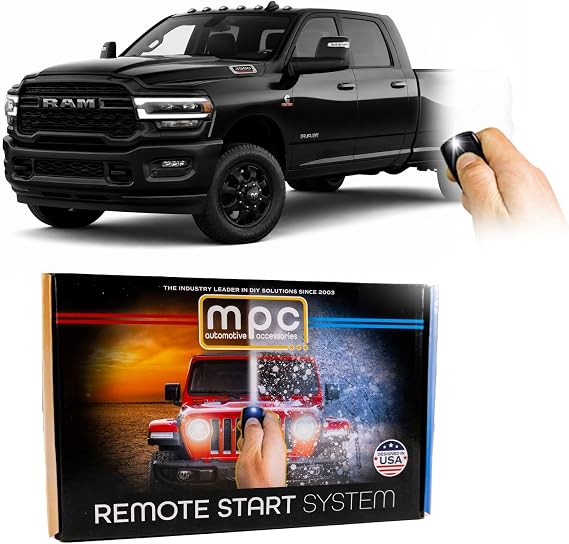 MPC Remote Start Compatible with RAM 3500 2019-2024 || Plug and Play || Push Lock 3X to Start || Push to Start Trucks