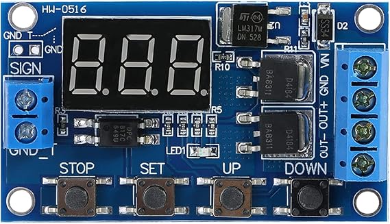 Adjustable Delay Timer Switch Module Dc 5V-30V 15A, 2 Pcs