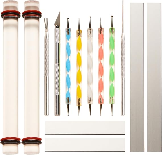 14 Pcs Clay Tools & Pottery Tools Kit, Polymer Clay Earring Making Kit
