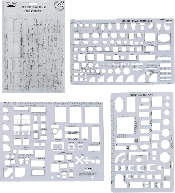 Mr. Pen- House Plan, 3 pcs, Interior Design and Furniture Templates