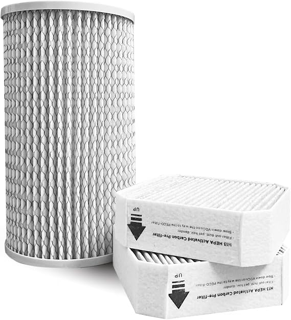Replacement Filters Set for Molekule Air Purifier,include 1 Pack PECO-Filter and 2 Pack Pre-Filter (3 Pack)