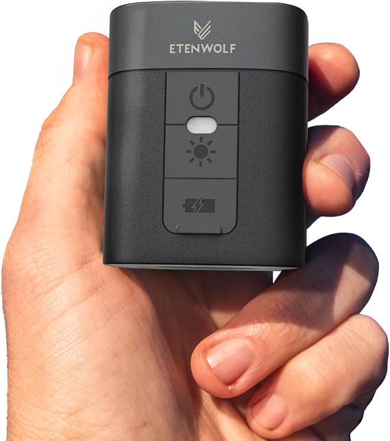 ETENWOLF AIR 3 Air Pump for Inflatables with 2600mAh Battery& Camping Light