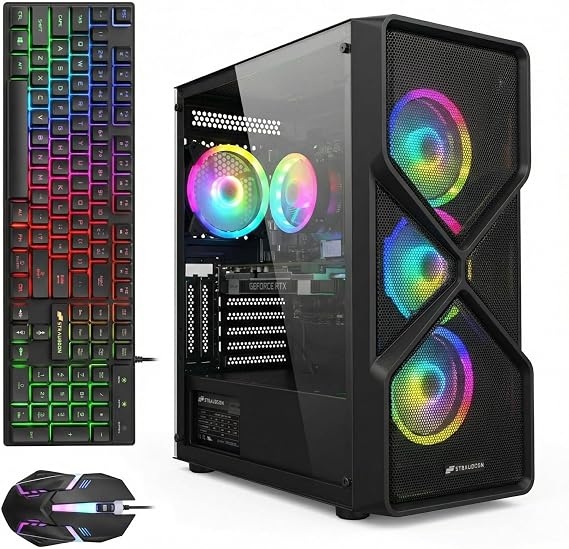 STGAubron Gaming PC Desktop,Core i5-9400F,RTX 2060 6G,16G DDR4,1TB SSD