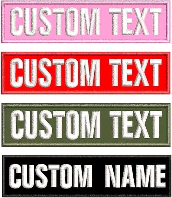 Personalized Name Patch, 2PCS Custom Motorcycle Biker Patches