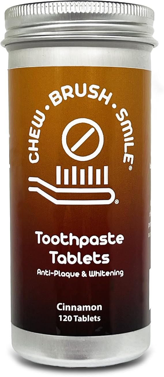 Chew Brush Smile Toothpaste Tablets 120 Count