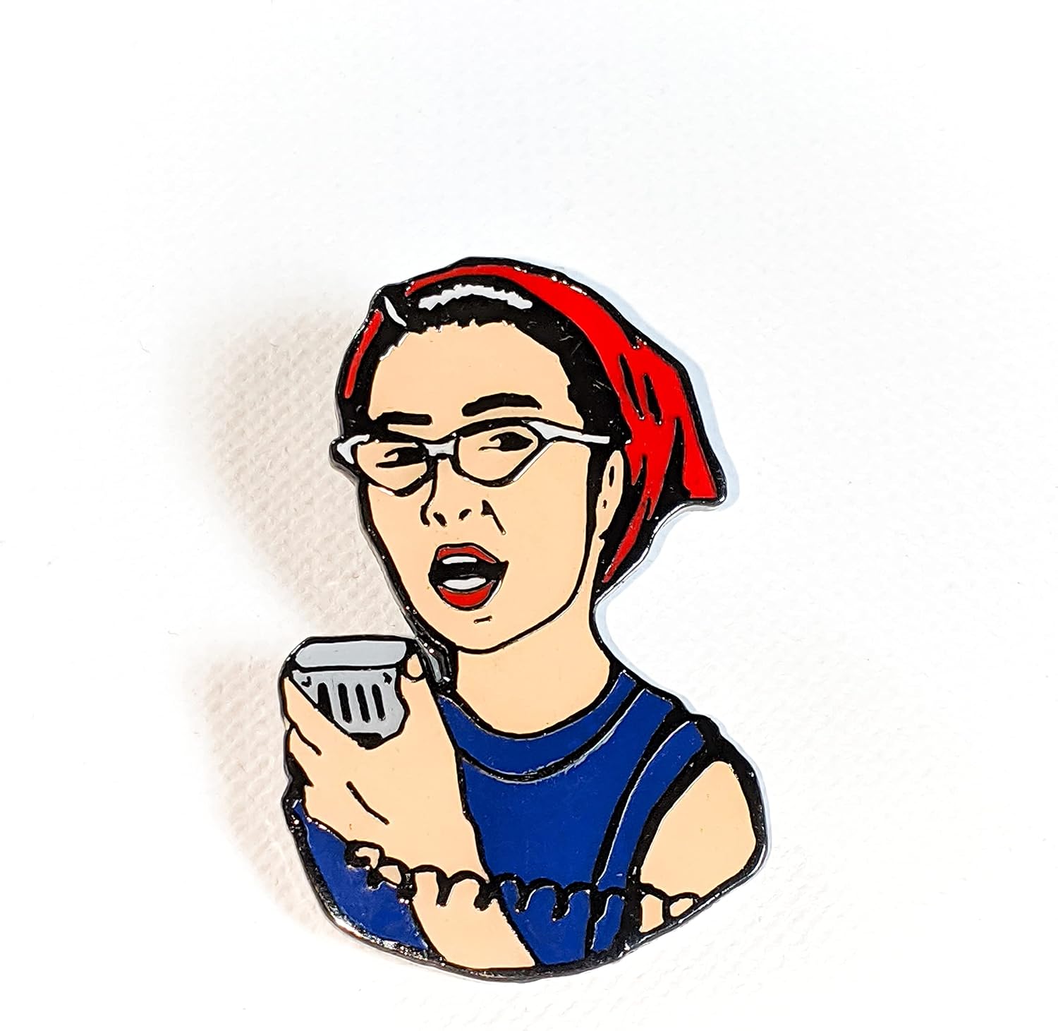 Yuri Kochiyama Enamel Pin, Japanese-American Civil Rights Woman Activist, Brooch Lapel Pin Badge for Backpacks Clothing Hats Jackets Shoes Accessory DIY Decor