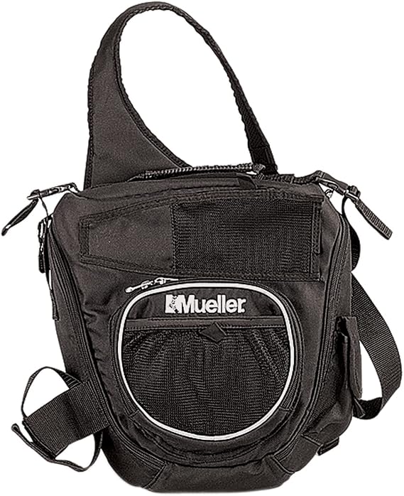 MUELLER Sports Medicine Medi Kit Sling Bag for Men and Women, Athletic Training Kit Bag Only, Medical Supply Bag for Sports Teams, Over the Shoulder Medical Pack, Black, One Size