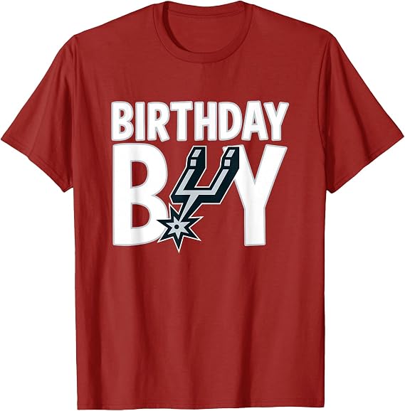 NBA Birthday Boy San Antonio Spurs Retro Logo T-Shirt