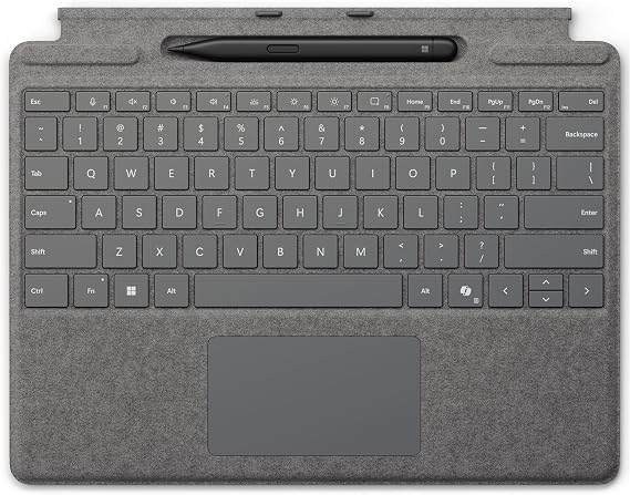 Microsoft - Surface Pro Copilot+ PC (11. Sürüm),Pro 10, 9, 8, X Uyumlu Q US İngilizce Klavye ile Slim Pen 2 – 8X6-00228