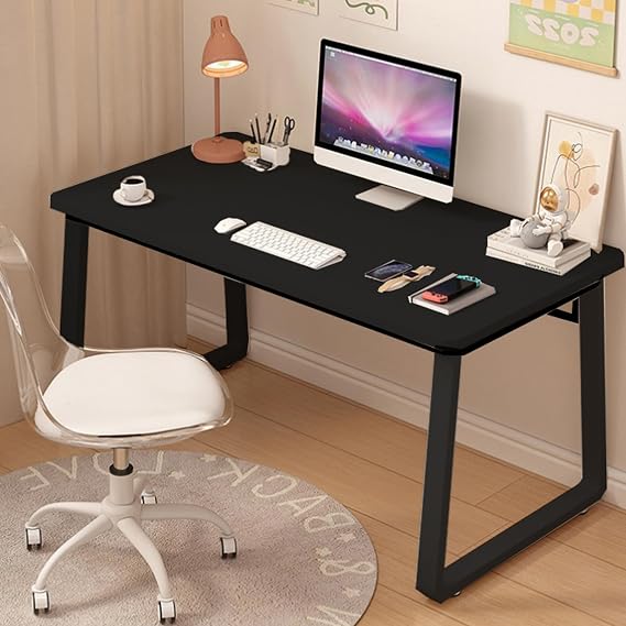 Modern Computer Desk Simple Style Study Table for Home Office, Wooden Writing Desks PC Table for Bedroom