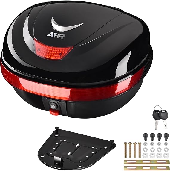 Yescom AHR 35L Motorcycle Top Case Trunk Tail Box Tour Storage