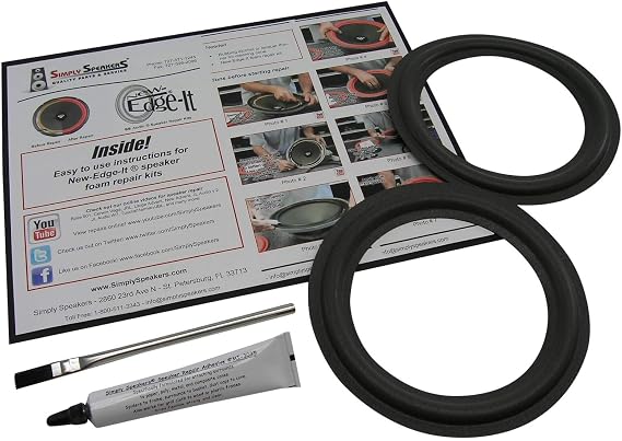 Standard 6 Inch Foam Speaker Repair Kit FSK-6 (Pair)