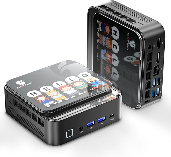 Mini PC 14450HX (10C/16T 4.8GHz Max) 16GB RAM 512GB SSD 3X 4K Display Mini Computer with Type-C/USB 3.0/Wi-Fi5/BT 4.2/RJ45 LAN for Home/Office Business