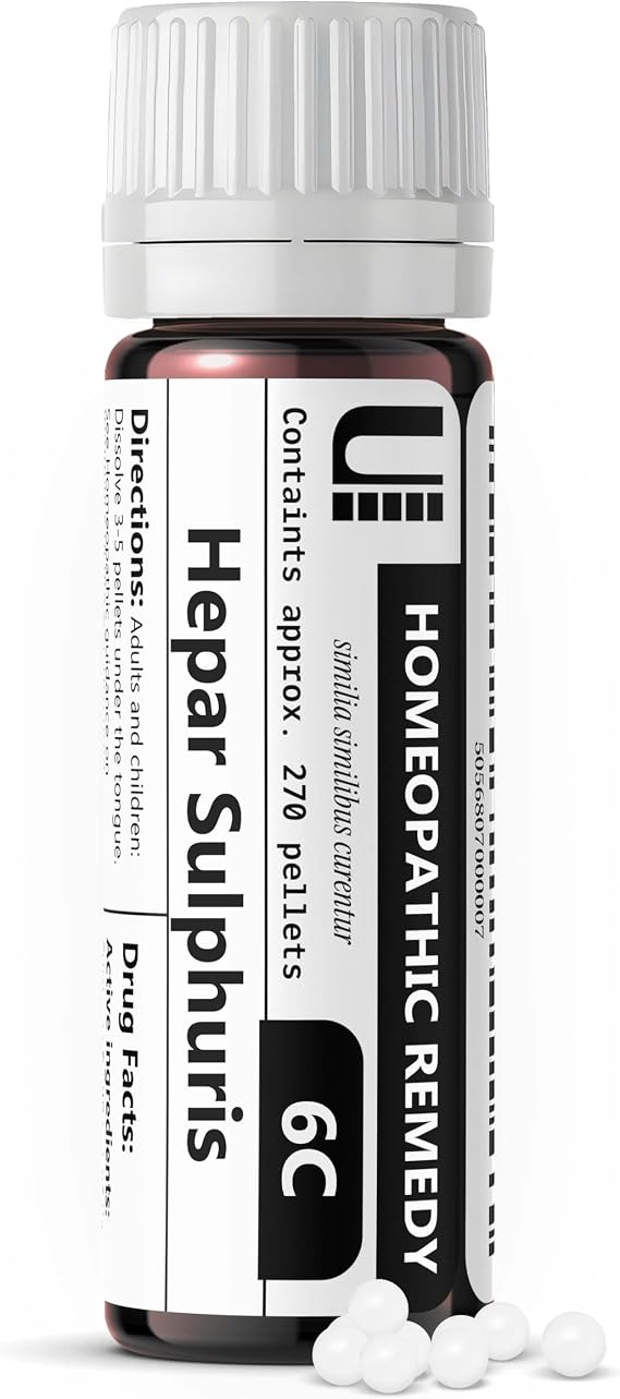 Hepar Sulphuris Calcareum 6C Homeopathic Remedy, Urenus
