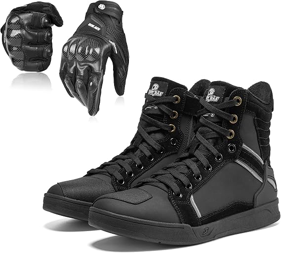 BORLENI Motorcycle Shoes and Motorcycle Gloves