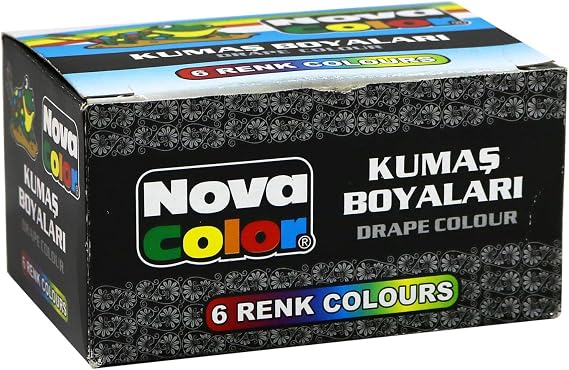 Nova Color NC-188 Kumaş Boyası 6'lı Takım