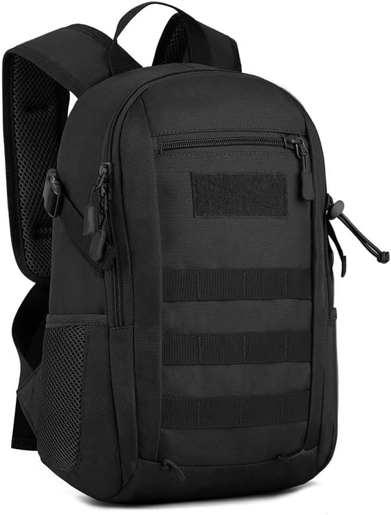 HUNTVP Small Backpack 10L 20L 30L, Tactical Military Molle Backpack Mini Rucksack, School Bag, Daypack Rucksacks for Men Women Boys Girls College, Travelling, Cycling, Hiking, Gym, Running, Outdoors