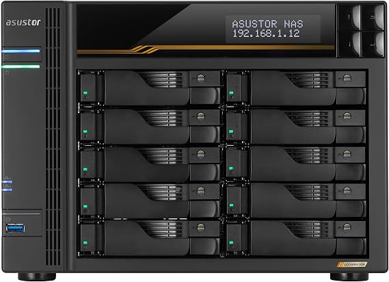Asustor Lockerstor 10 Gen3 AS6810T 10-Bay NAS System