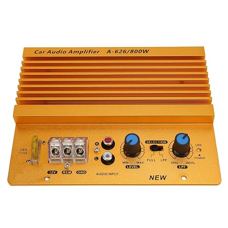 12V 800W Car High Power Amplifier, Stereo Power Audio Amplifier Board, Heat Dissipation Stereo Amplifier for Vehicle