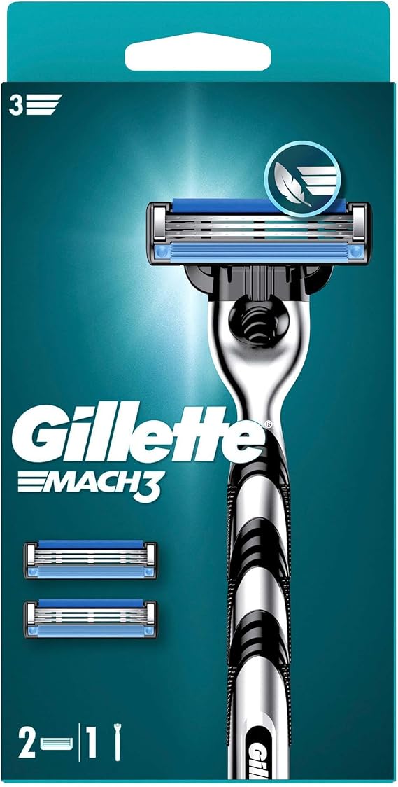 Gillette Mach3 Tıraş Makinesi + 2 Adet Yedek Tıraş Bıçağı
