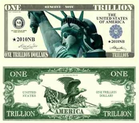 American Art Classics Trillion Dollar Novelty Bill - Pack of 100