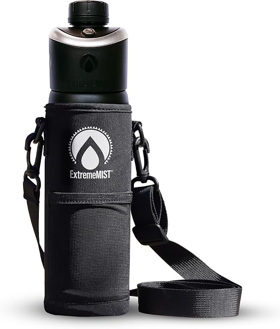 GoMist Misting & Drinking Bottle 25oz with GoMist Holder and Strap