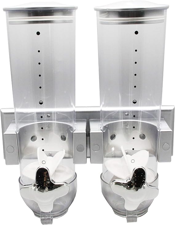 FixtureDisplays 7.5 Ounces New Type Wall Mounted Double Cereal Dispenser 15922
