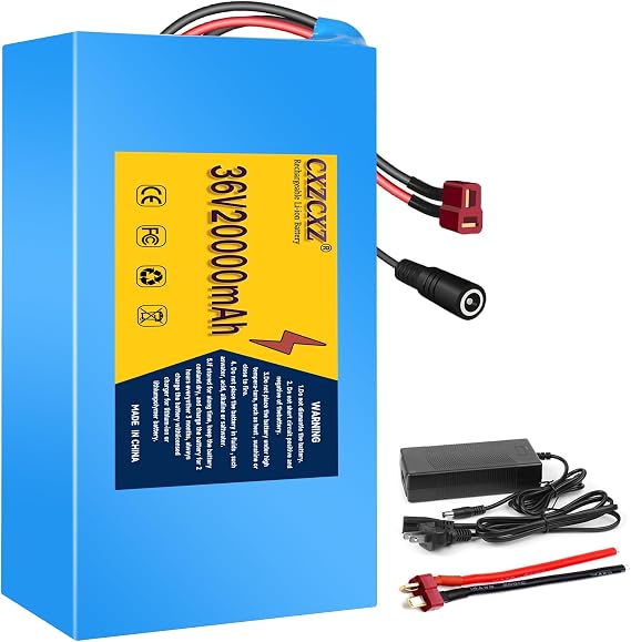 36V20Ah Ebike Battery,Electric Bike Lithium Battery with 30A BMS, for Scooter,ATVs,Solar Storage and100-1000W Electric Bicycle Motor(36V20AH(200W-1000W)