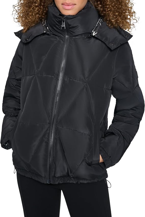 KARL LAGERFELD Women's Diamond Quilt Puffer Jacket