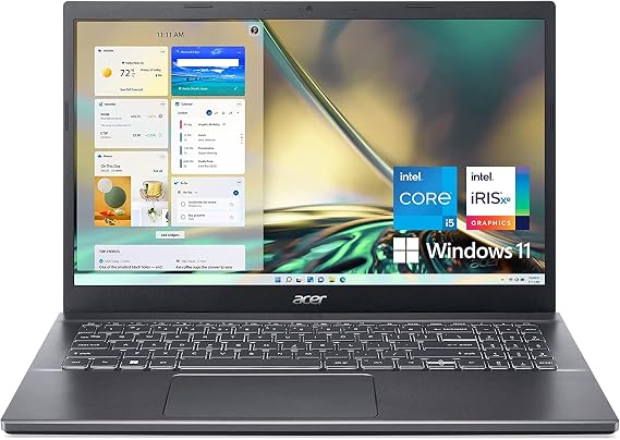 Acer Aspire 5 Laptop: 15.6" FHD Display 12th Generation Intel Core i5-1240P NVIDIA GeForce RTX 2050 64 GB DDR4 SDRAM 4 TB SSD Win11 Home WiFi 6 Backlit Keyboard Thunderbolt 4