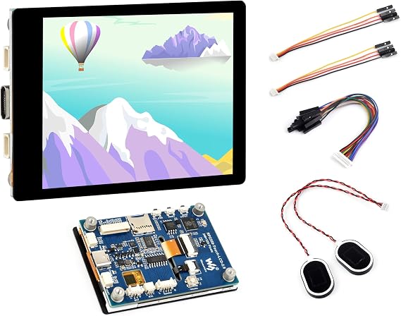 RP2350 2.8inch Capacitive Touch Display Development Board, 240x320, IPS Panel, 5-Point Touch, SPI Interface Display, Accelerometer and Gyroscope Sensor, I2C Interface 5-Point Touch