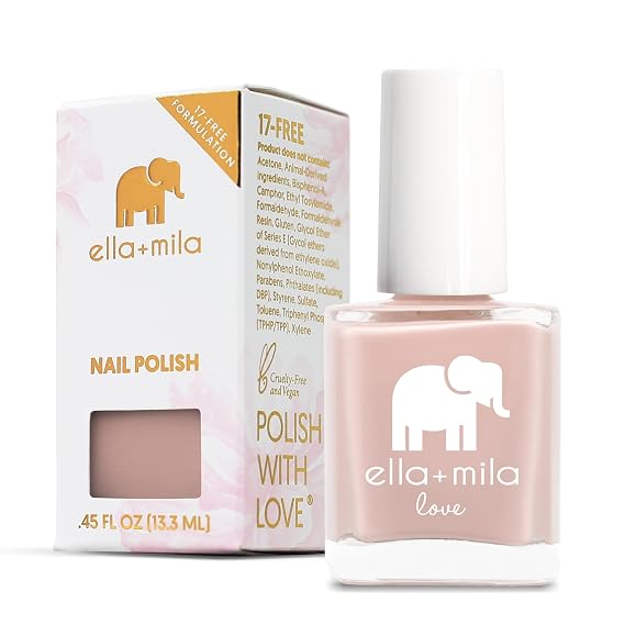 ella+mila Vegan Nail Polish - Quick Dry & Chip Resistant (Pour the Bubbly)