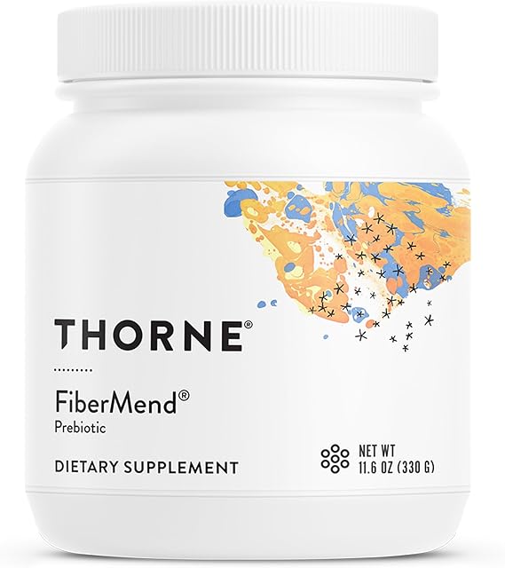 THORNE FiberMend, Prebiotic Fiber Powder with Antioxidants, 30 Servings
