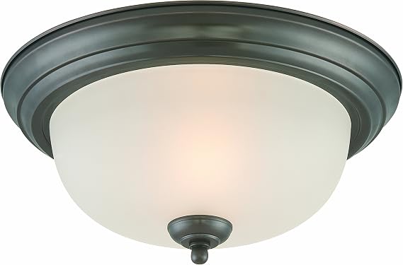 Thomas Lighting SL878215 Ceiling Essentials Ceiling Light, Oiled Bronze,13.25W X 13.25D X 5.5H