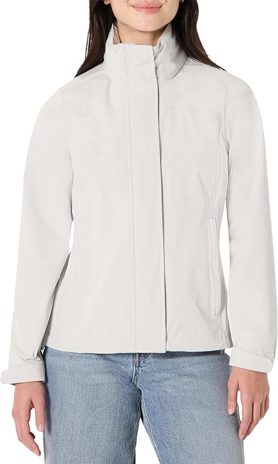 Amazon Essentials Women's Lightweight Waterproof Hooded Rain Jacket