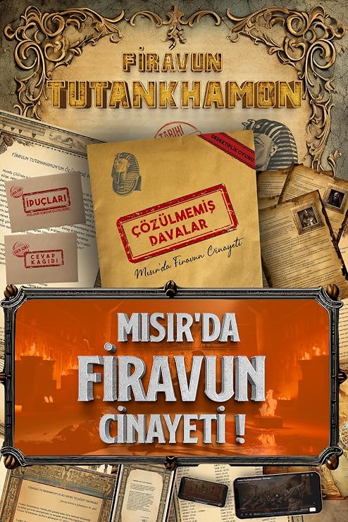 Çözülmemiş Davalar Dedektiflik Suç Çözümleme Oyunu Firavun Tutankhamon Dosyası - Gizem Bulmaca Cinayet Çözme Kutu Oyunları - Katil Bulma Dedektif Oyunu - Suçlu Kim, Cinayeti Çözebilir Misin? (Dava-4)