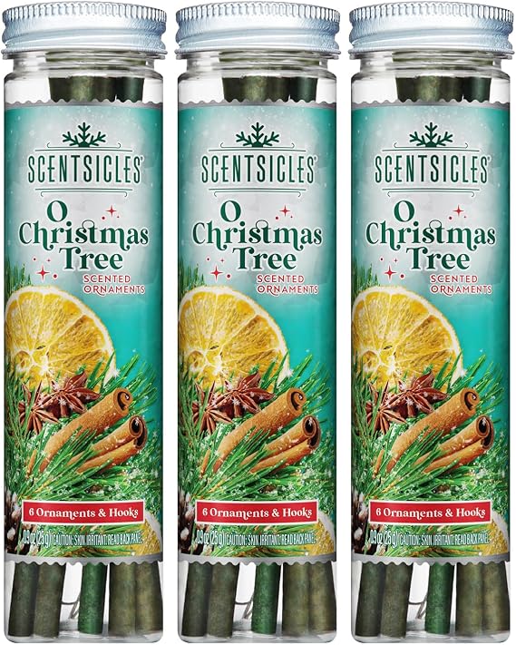 Scentsicles O Christmas Tree Scented Christmas Ornaments 3 Pack