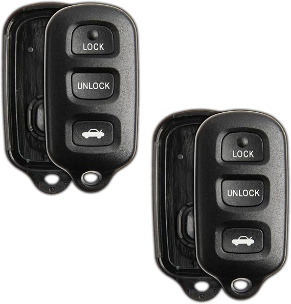 2X Remote Key Fob Cover Shell Case for 1996-2003 Toyota Lexus (HYQ12BBX)