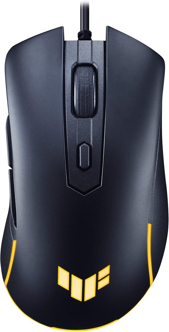 ASUS TUF Gaming M3 Gen II Wired USB Gaming Mouse Right-Handed Ergonomic, 59g Lightweight, 8K DPI, IP56 dust & Water Resistance, Antibacterial Guard, 6 Programmable Buttons, PC/Mac Support - Black