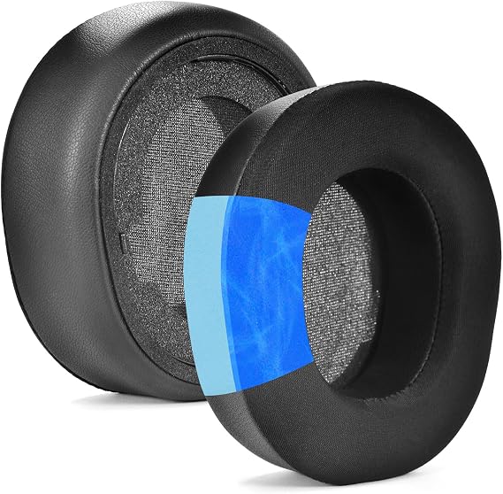 Nova Pro Cooling-Gel Replacement Earpads for Arctis Nova Pro Wireless Headphones, Ear Pads Cushions with High-Density Noise Isolation Foam, Added Thickness - Nova Pro Wireless Black