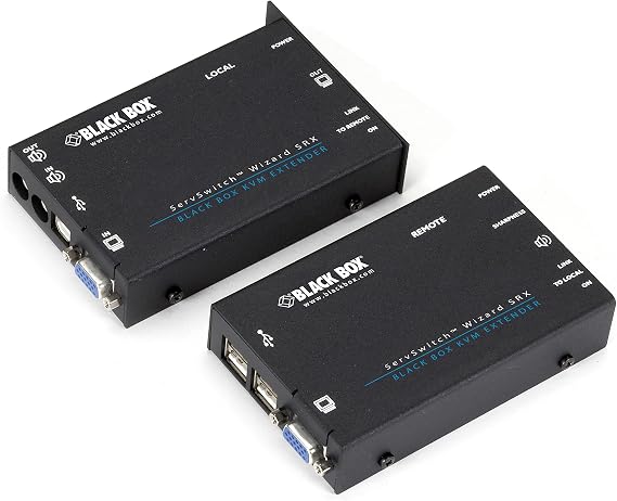 Black Box Servswitch Wizard Srx Kvm Console/extender - 1 Computer[s] - 1 - 1 X Hd-15 Video, 4 X Type A Usb, 1 X Mini-phone Audio