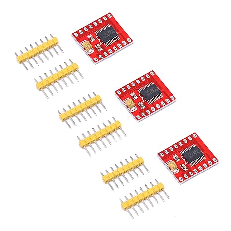 Teyleten Robot TB6612FNG Dual DC Stepper Motor Driver Module 1.2A Peak 3.2A Better Than L298N(Pack of 3)