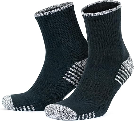 GoWith 2-Piece Combed Cotton Seamless Towel Ultra Soft Color Wick Sports Women's and Men's Socks, Running Golf Tennis Activity Socks 3502