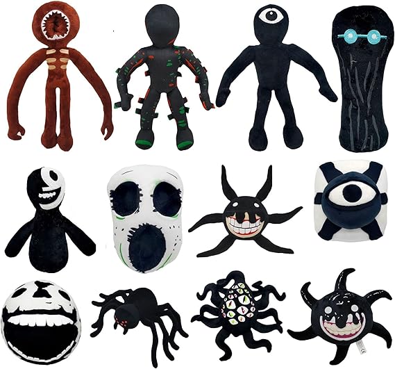 Doors Plush - Monster Horror Game Stuffed Figure Dolls, Game Room Ornaments, Gift for Halloween Christmas Birthday Party (03)