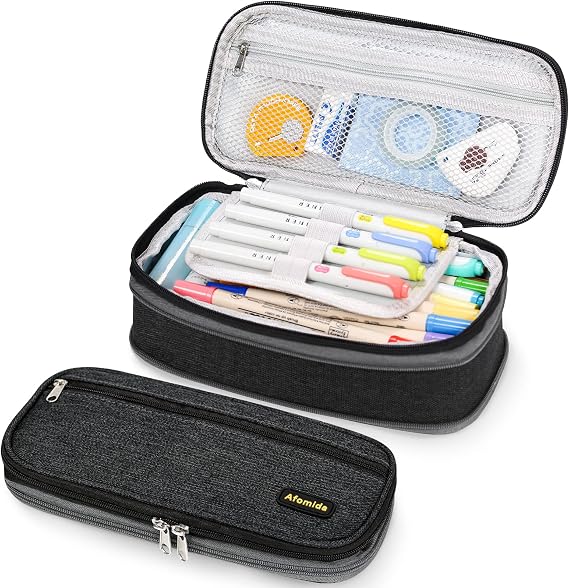 Big Capacity Pencil Case, Holds 40+ Pens, Pencil Pouch for Boys & Girls