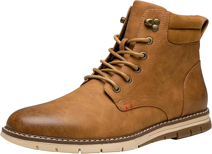 Vostey Boots for Men Casual Chukka Boots Waterproof Lace Up Dress Shoes