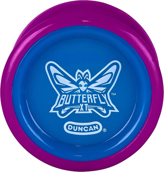 Duncan Toys Butterfly XT Ball-Bearing Trick Yo-Yo, Purple with Blue Cap