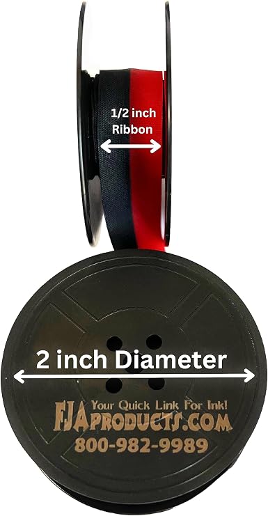 Black and Red Typewriter Ribbon for We R Memory Keepers Typecast Typewriter