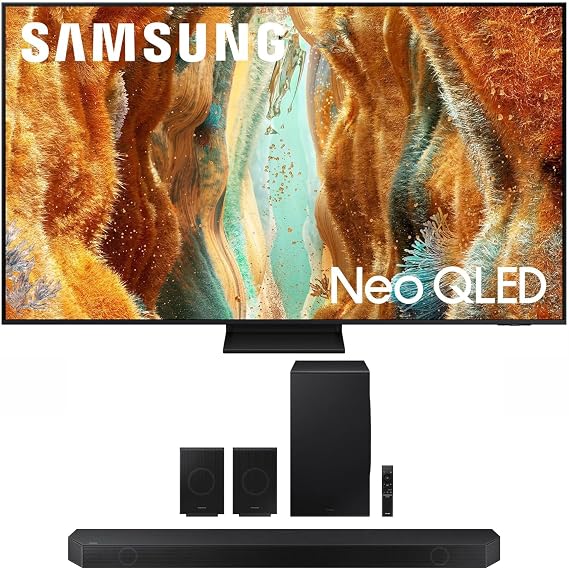 Samsung QN85QN70FAFXZA 85 Inch Neo QLED 4K Smart TV with a HW-Q990D 11.1.4ch Soundbar with True Dolby Atmos Sound (2025)